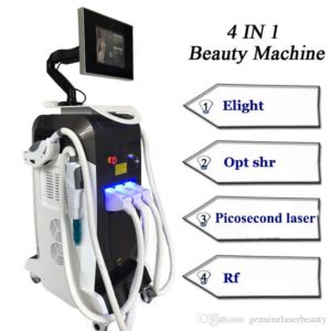 OPT shr ipl facial rejuvenation body hair removal picosecond nd yag laser tatoo remover rf machines 3 handle 10,000,000shots